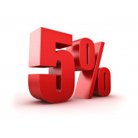 - 5% знижка на наступну покупку у нашому магазині