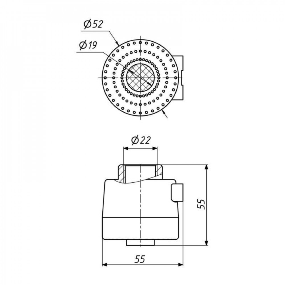 Аератор для змішувача Lidz Repair 02500 зовнішній LDREP02500CRM35463 Chrome SD00041567