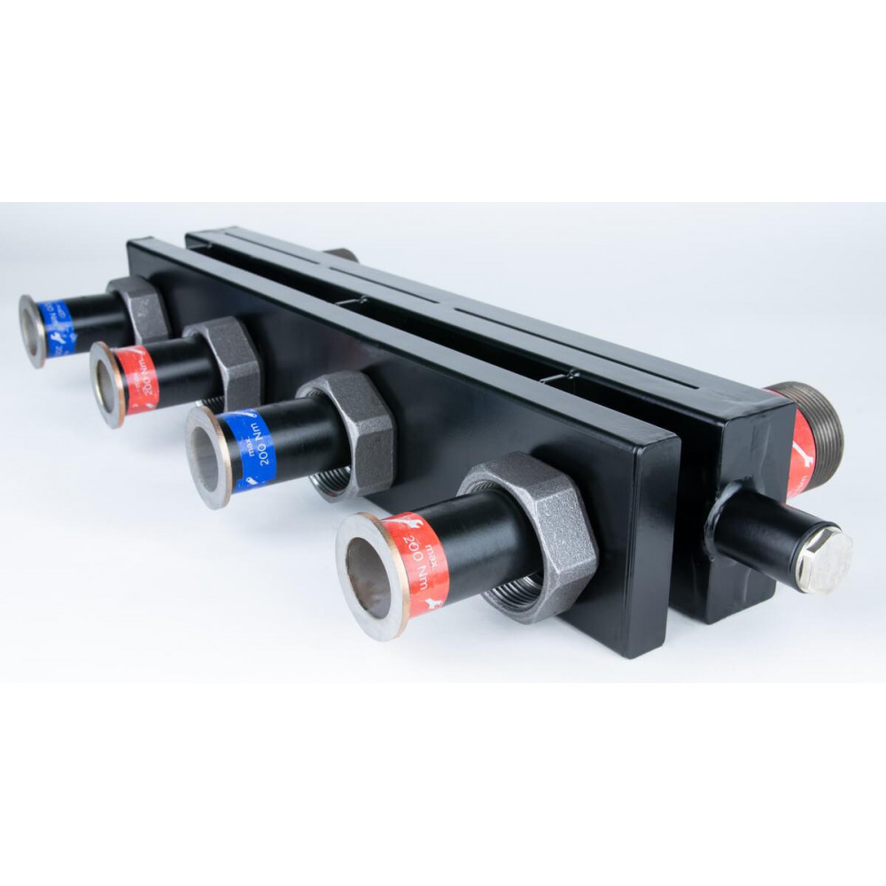 77314 колектор котла до насосних груп KSV 125-2 HW 70 кВт на 2 контури з гідравлічним розділювачем 77314