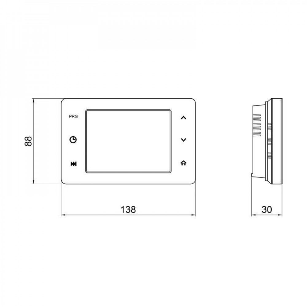 Тижневий програмований термостат Thermo Alliance ТА-2701WiFi сенсорний з WiFi SD00049329