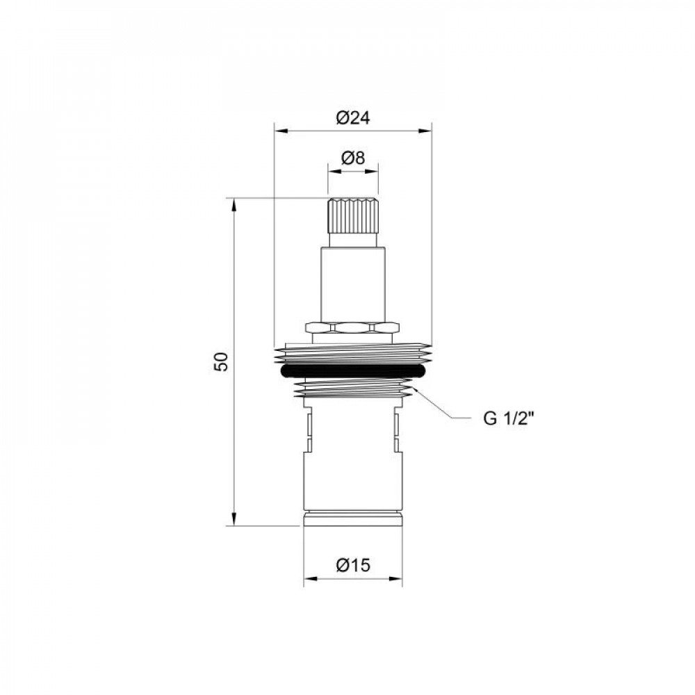 Кран-букса для змішувача Lidz Repair 02300 3/8 керамічна LDREP0230034812 SD00040916