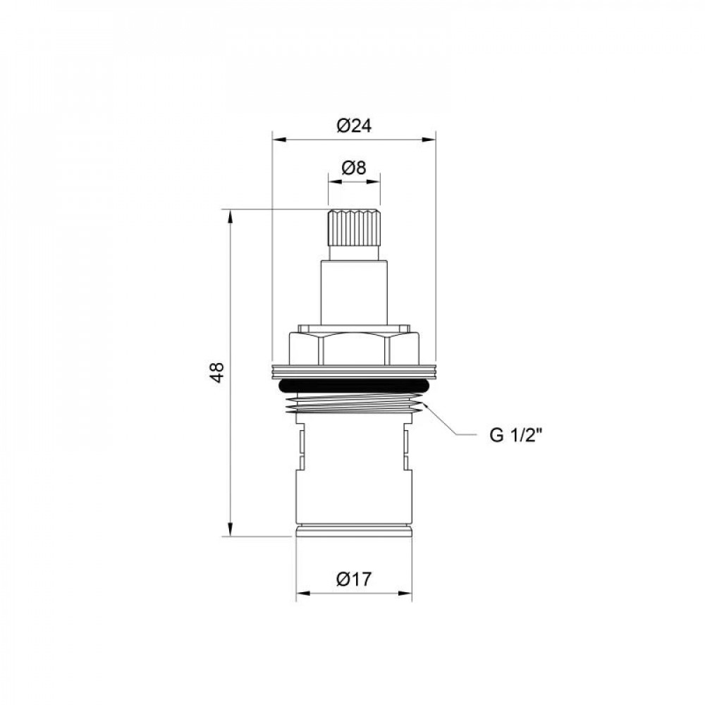 Кран-букса для змішувача Lidz Repair 02200 1/2 керамічна LDREP0220034809 SD00040913