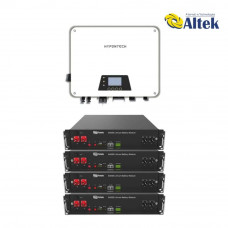 Гібридна сонячна електростанція Hypontech-5kW+Dyness-9.6kWh-LFP