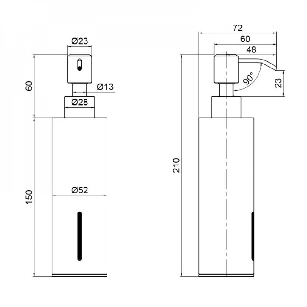 Дозатор для рідкого мила Qtap Liberty QTLIBCRM11521 Chrome SD00040045