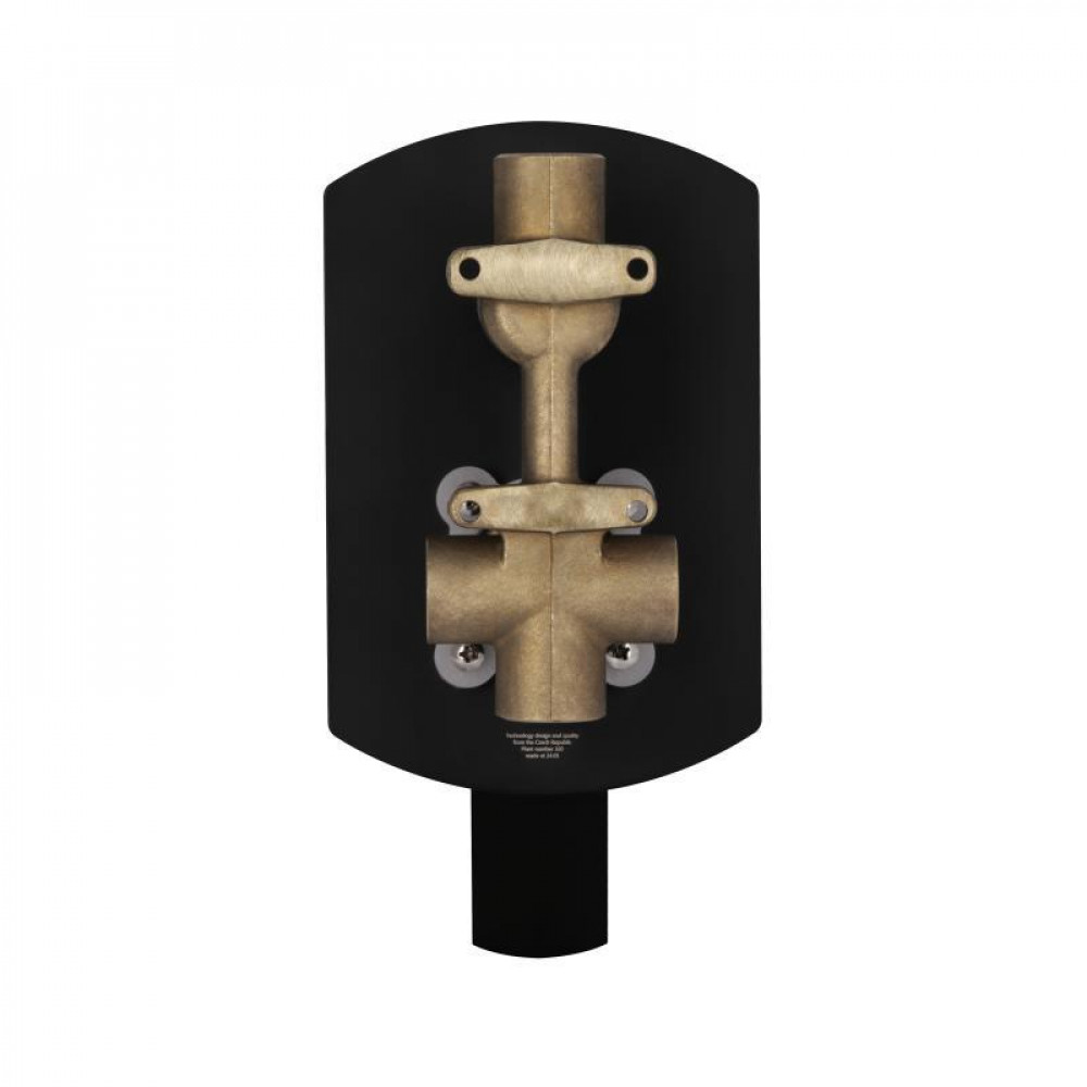 Душова система універсальна Qtap Slavonice прихованого монтажу на два споживача QTSLA113BLM45900 Black Matt SD00052024