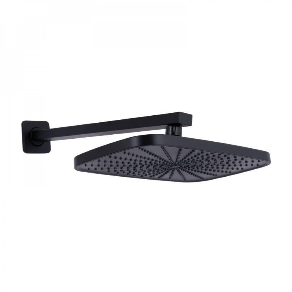 Душова система для душу Qtap Gemini прихованого монтажу на два споживачки QTGEM113BLM45697 Black Matt SD00051821