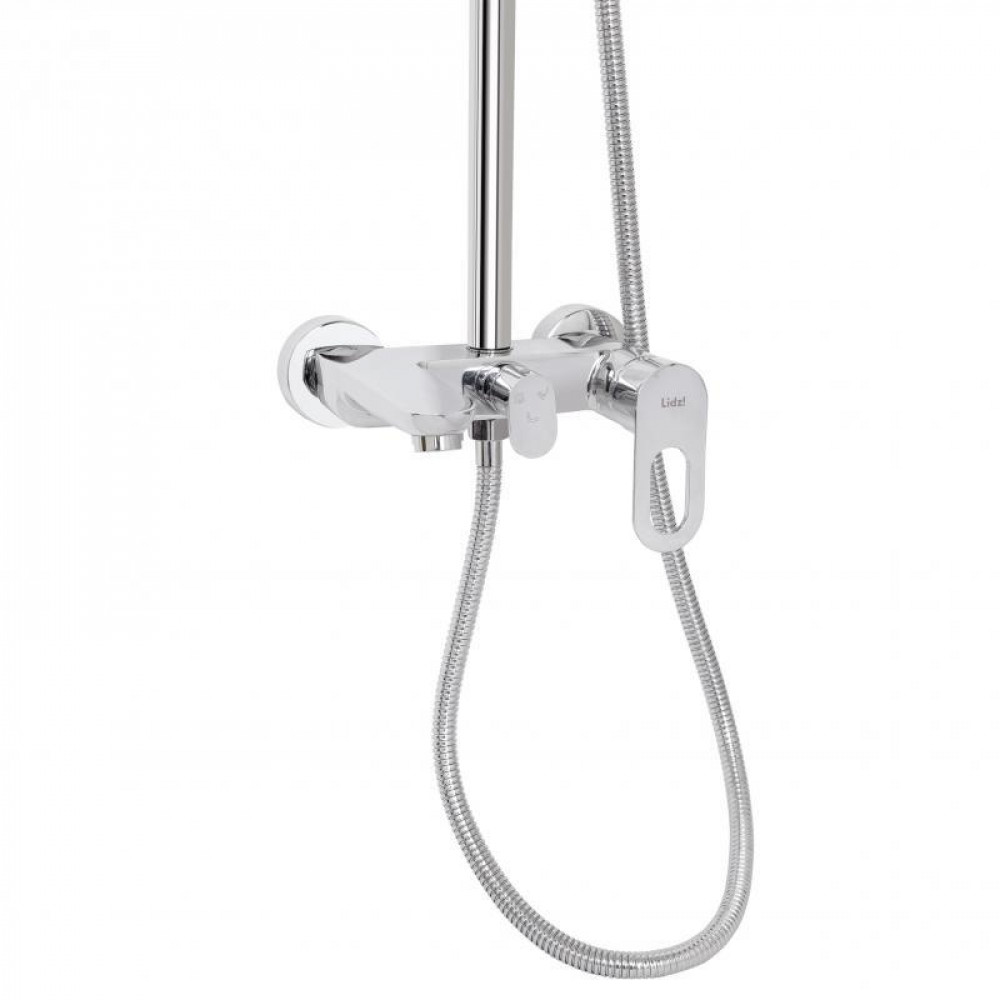 Душова система універсальна Lidz Latwa 1030 на три споживача (з виливом) (k35) LDLAT1030CRM45417 Chrome SD00051541