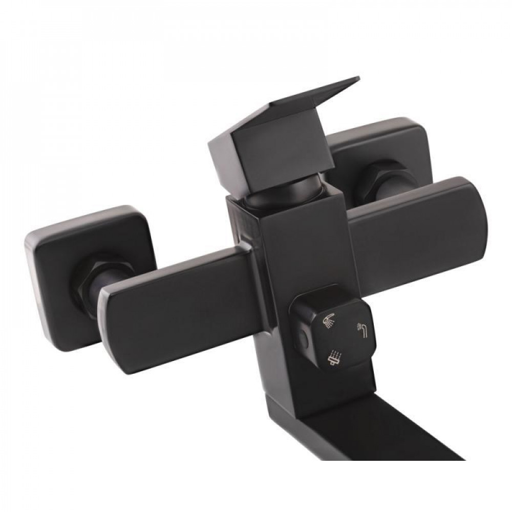 Душова система універсальна Lidz Kubis 1030 на три споживача (з виливом) (k35) LDKUB1030BLA35724 Black SD00041827