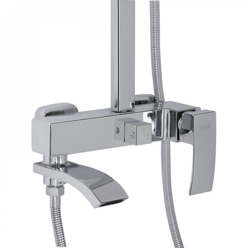 Душова система універсальна Qtap Swan Cascada на три споживача (з виливом) QTSWA111CRM45566 Chrome SD00051690