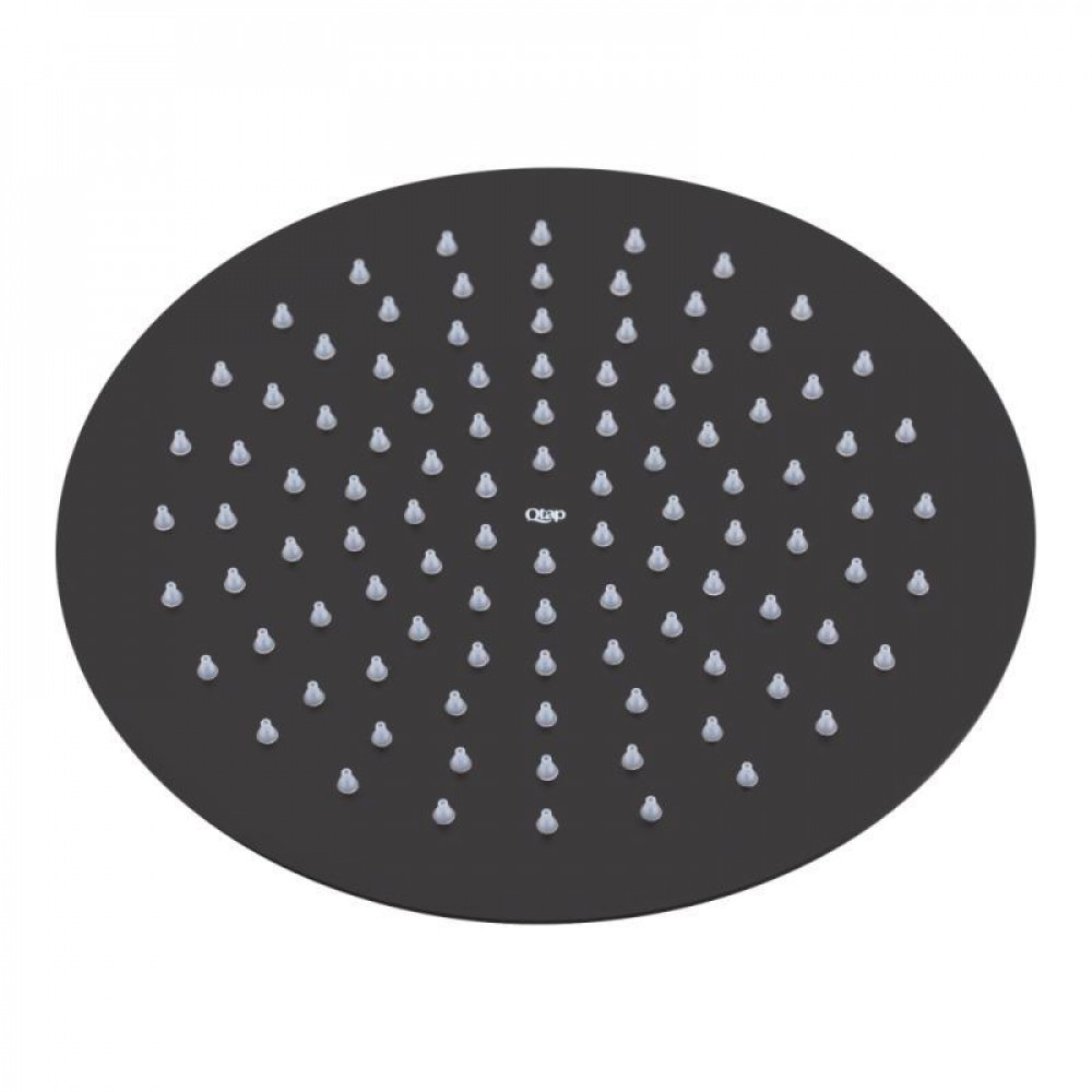 Душова система універсальна Qtap Sloup на три споживача (з виливом) з полицею QTSL51105OGB Black Matt SD00041851