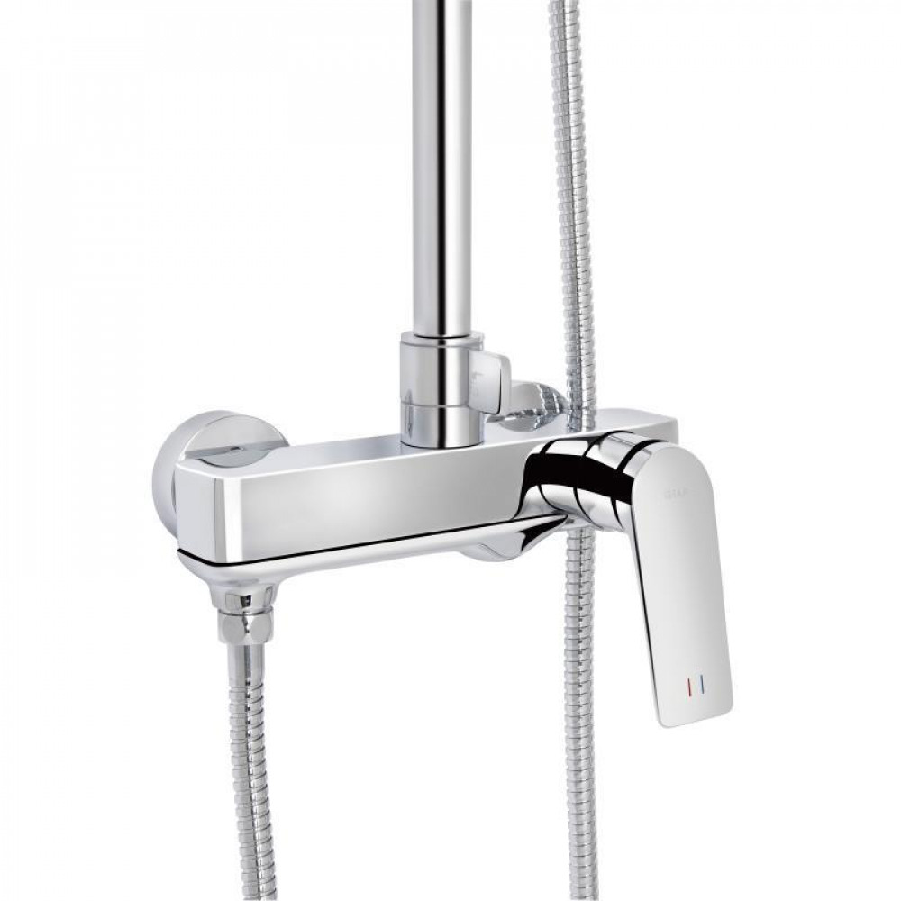 Душевая система универсальная Qtap Vlasta New на три потребителя (с изливом) QTVLA111CRM45650 Chrome SD00051774