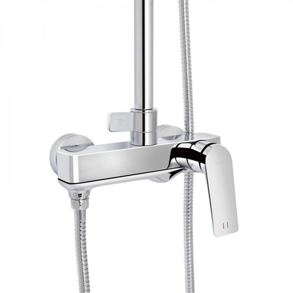 Душевая система универсальная Qtap Vlasta New на три потребителя (с изливом) QTVLA111CRM45650 Chrome SD00051774