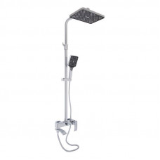 Душова система універсальна Qtap Swan Cascada на три споживача (з виливом) QTSWA111CRM45566 Chrome