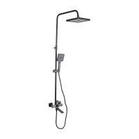 Душова система універсальна Qtap Presto на три споживача (з виливом) QTPRE111GRP45585 Graphite