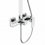 Душова система для кабіни Qtap Capricorn на три споживача (з виливом) 53103KNC Chrome SD00047514