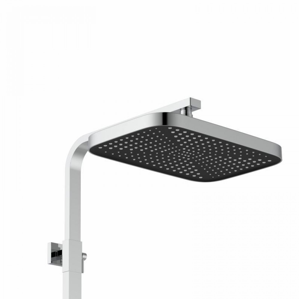 Душова система для кабіни Qtap Capricorn на три споживача (з виливом) 53103KNC Chrome SD00047514