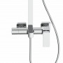 Душова система для кабіни Qtap Capricorn на три споживача (з виливом) 53103KNC Chrome SD00047514