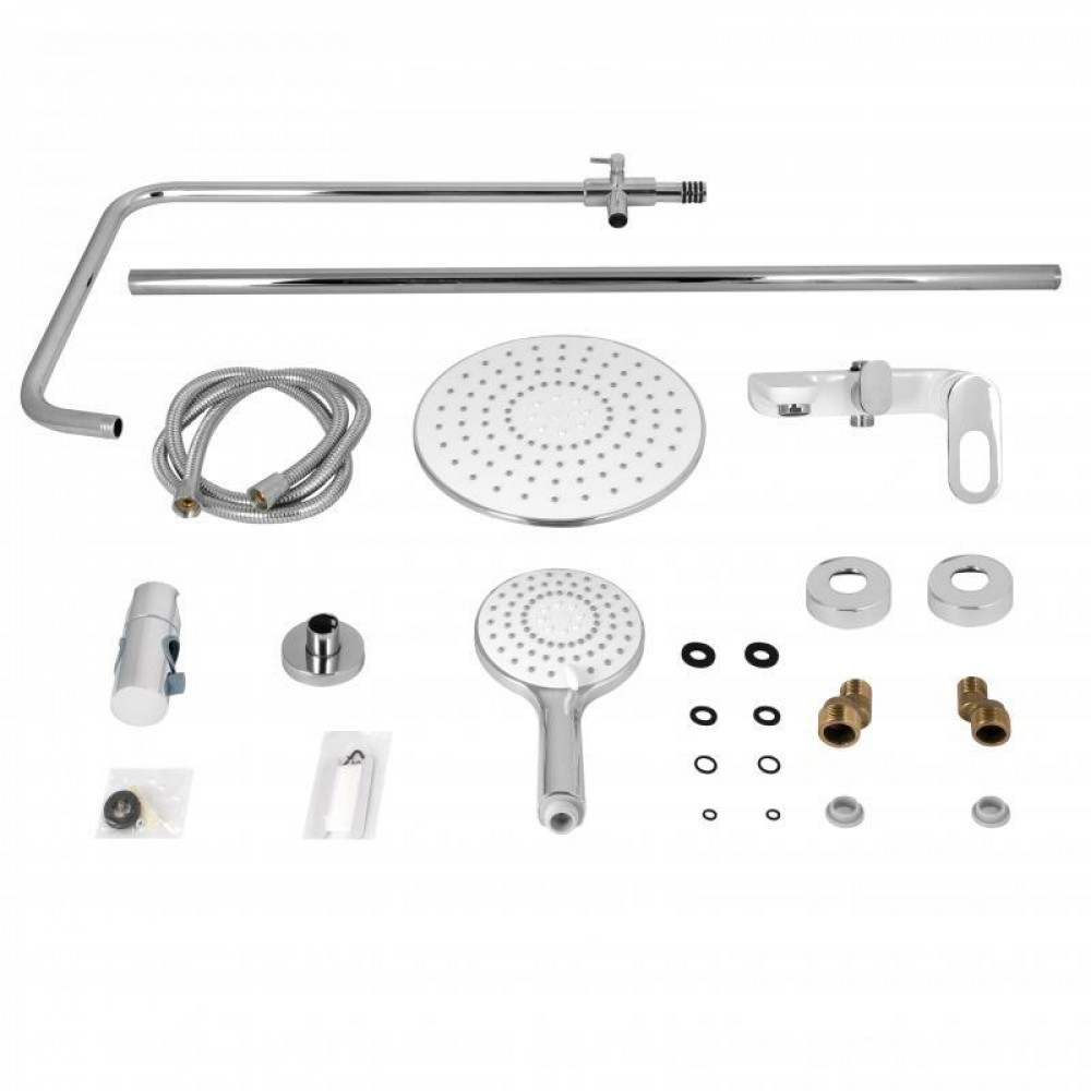 Душова система універсальна Lidz Latwa 1030 на три споживача (з виливом) (k35) LDLAT1030WHI45427 White SD00051551