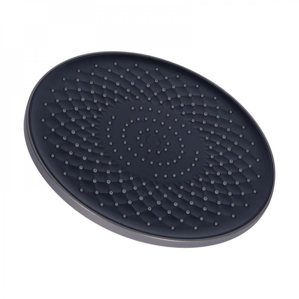 Душова система універсальна Qtap Vlasta New на три споживача (з виливом) QTVLA111GMB45651 Gunmetal Black PVD SD00051775