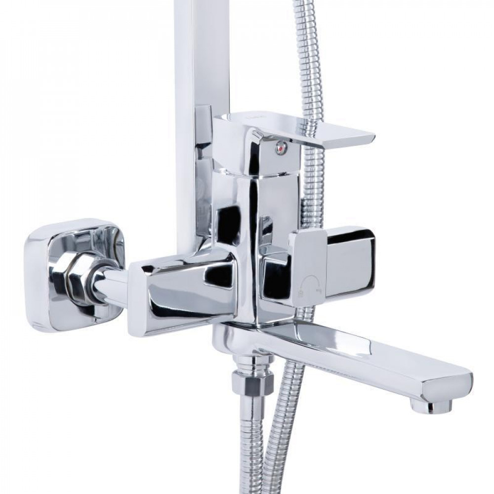 Душова система універсальна Lidz Dozorca 1030 на три споживача (з виливом) (k35) LDDOZ1030CRM45407 Chrome SD00051531