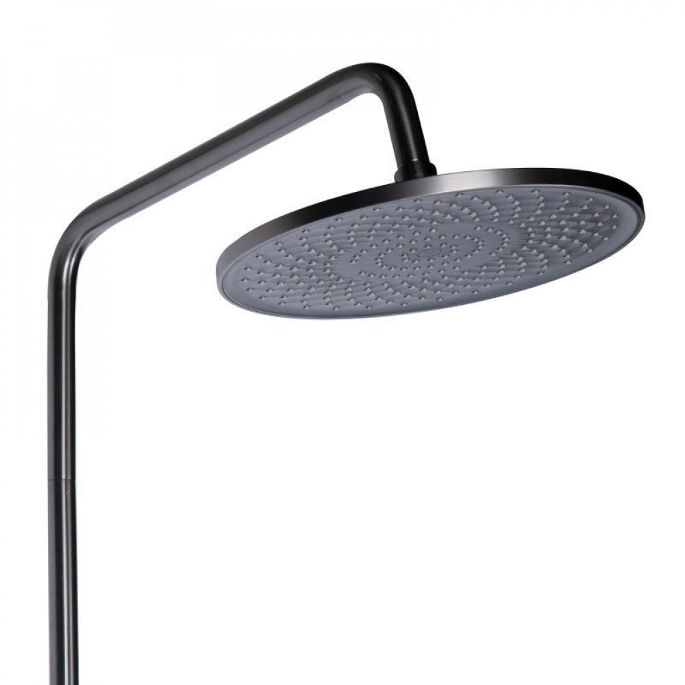 Душова система універсальна Qtap Vlasta New на три споживача (з виливом) QTVLA111GMB45651 Gunmetal Black PVD SD00051775