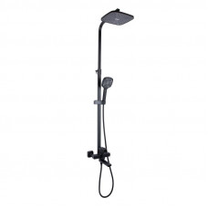 Душова система універсальна Lidz Wawel 1030 на три споживача (з виливом) (k35) LDWAW1030BLA45396 Black