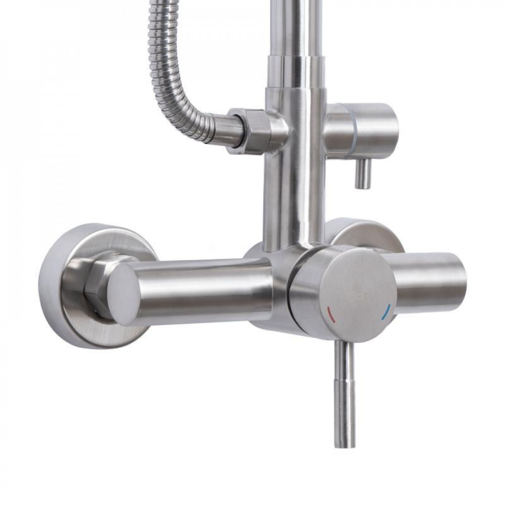Душова система для душу Lidz Aria 1020 на два споживачі (k35) LDARI1020NKS46114 Nickel SD00052238