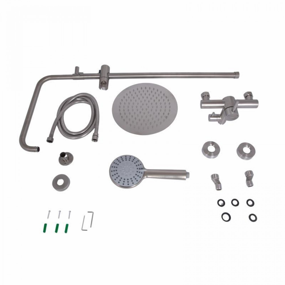 Душова система для душу Lidz Aria 1020 на два споживачі (k35) LDARI1020NKS46114 Nickel SD00052238