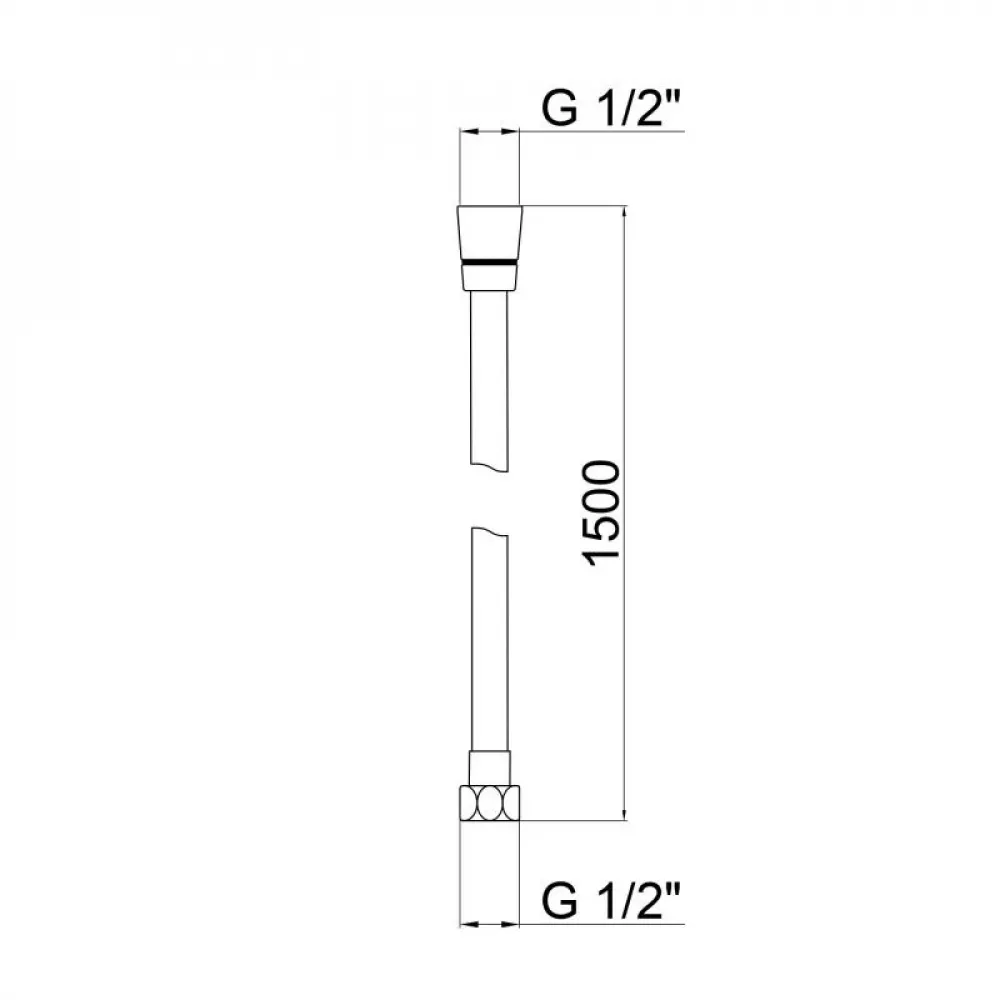Шланг Lidz Niagara 30 1,5 м LDNIA30NKS28541 Nickel SD00034638