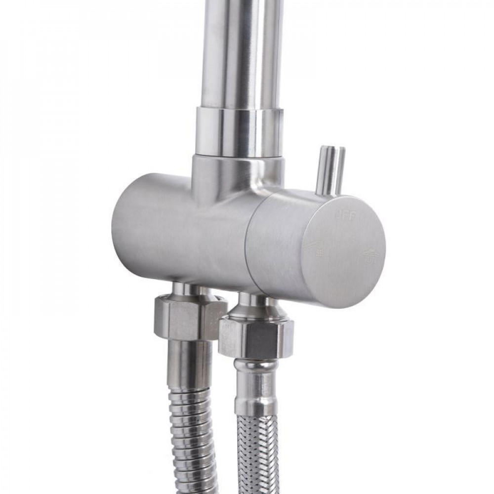 Душова стійка універсальна Lidz Aria 1120 на два споживача LDARI1120NKS46112 Nickel SD00052236