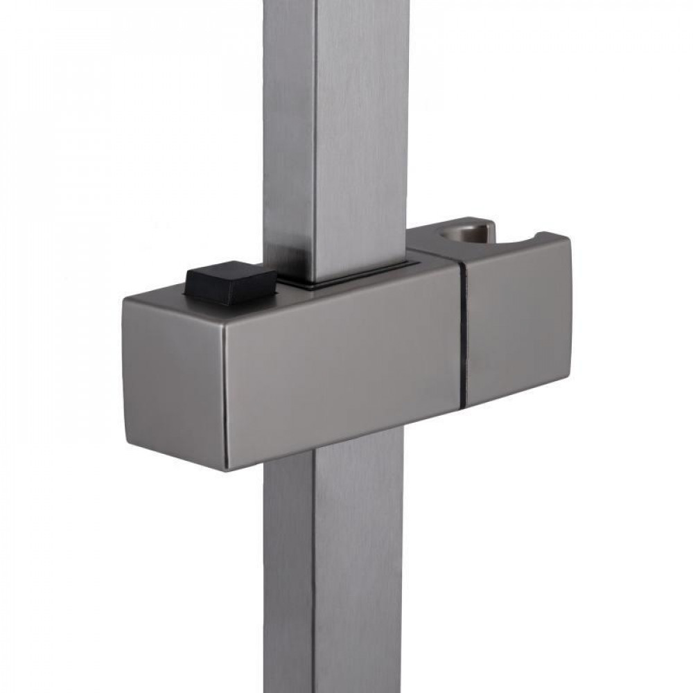 Душова стійка з тримачем універсальна Lidz Niagara 321 прямокутна LDNIA321NKS46113 Nickel SD00052237