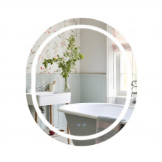 Дзеркало Qtap Gemini 800х700 з LED-підсвічуванням Touch, з антизапотіванням, з димером, рег. темп. кольору (3000-6500K) Reverse