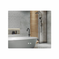 Дзеркало Qtap Taurus (TA2) 800×600 мм з LED-підсвічуванням Touch, з антизапотіванням, з димером, рег. темп. кольору (3000-6500K)