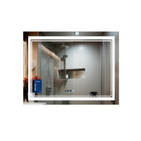 Дзеркало Qtap Cardinal 1000х700 з LED-підсвічуванням Touch, з антизапотіванням, з димером, рег. темп. кольору