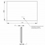 Дзеркало Qtap Taurus (TA1) 1200×800 мм з LED-підсвічуванням Touch, з антизапотіванням, з димером, рег. темп. кольору (3000-6500K) SD00055082