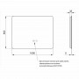 Дзеркало Qtap Taurus (TA2) 1000×800 мм з LED-підсвічуванням Touch, з антизапотіванням, з димером, рег. темп. кольору (3000-6500K) SD00055081