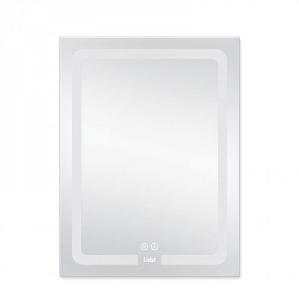 Дзеркало Lidz Kubis 600х800 з LED-підсвічуванням Touch, з антизапотіванням, з димером, рег. яскравості SD00052336
