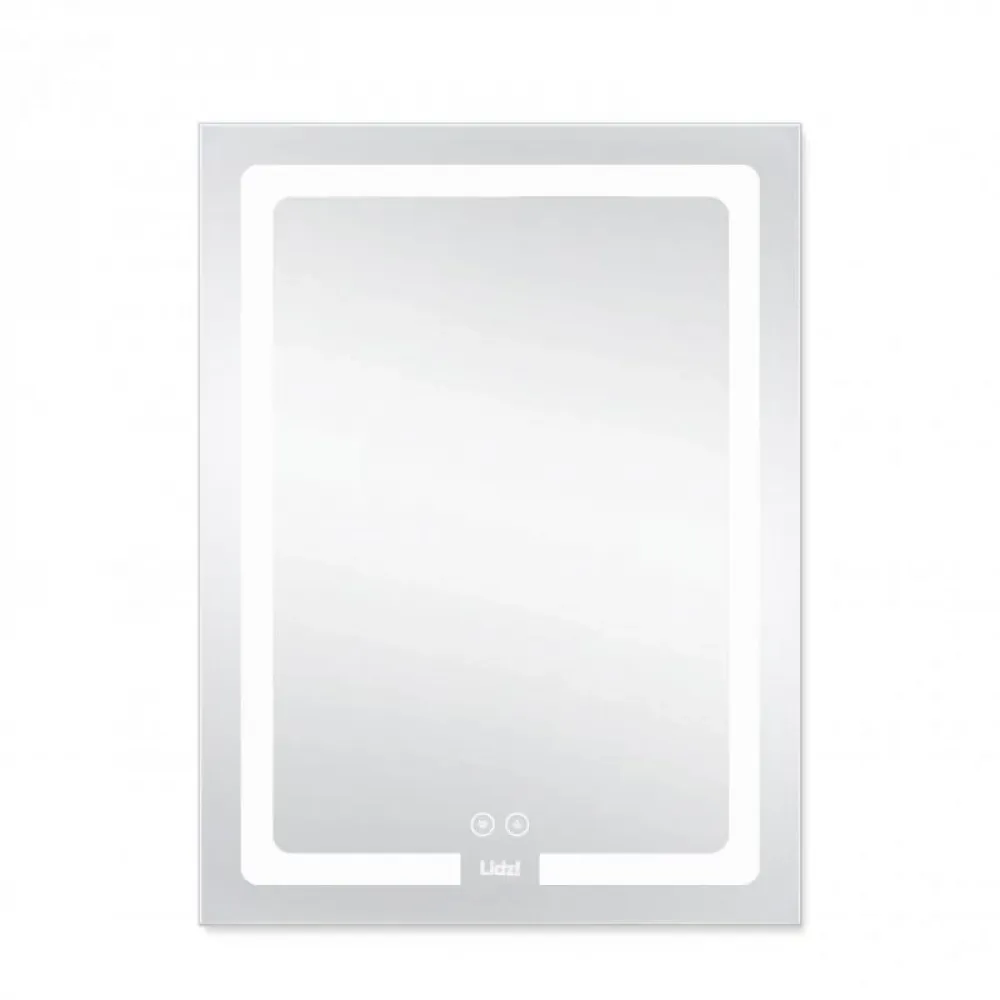 Дзеркало Lidz Kubis 600х800 з LED-підсвічуванням Touch, з антизапотіванням, з димером, рег. яскравості SD00052336