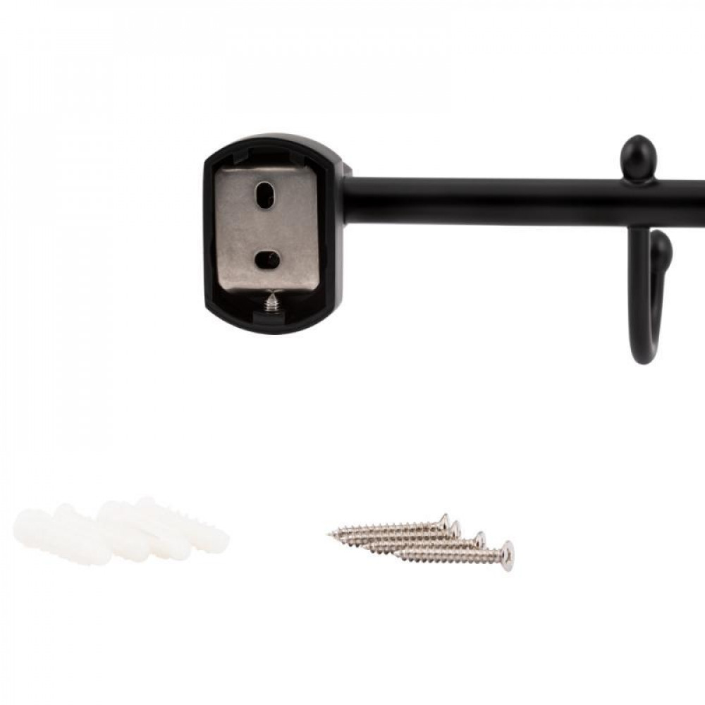 Держатель для полотенца Qtap Liberty 4 крючка 450 мм QTLIBBLM1154-4 Black SD00040027