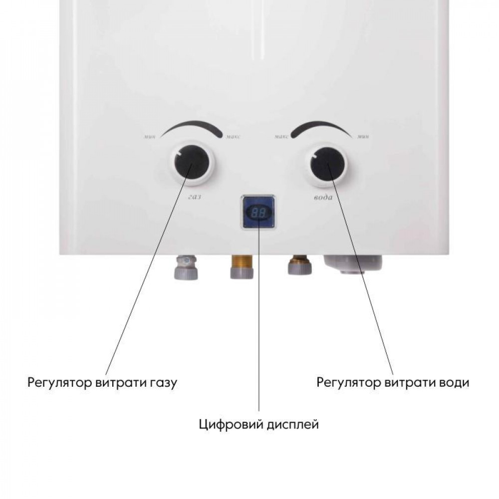 Колонка газова димохідна Thermo Alliance JSD20-10CR 10 л White SD00024547