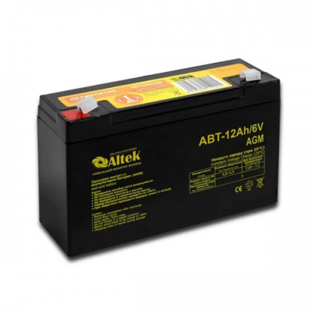 Акумулятор ALTEK ABT 12Ah 6V AGM 2114995