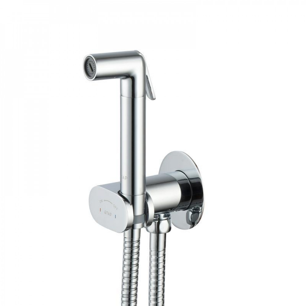 Набір для гігієнічного душу Qtap Inspai-Varius округлий прогресивний картридж QTINSVARCRMV00440601 Chrome SD00055224