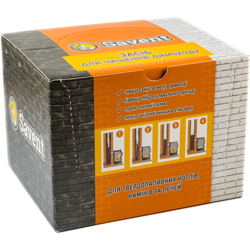 Засіб для немеханічного чищення димоходів Savent 1 кг (25 шт х 40 г) 104835