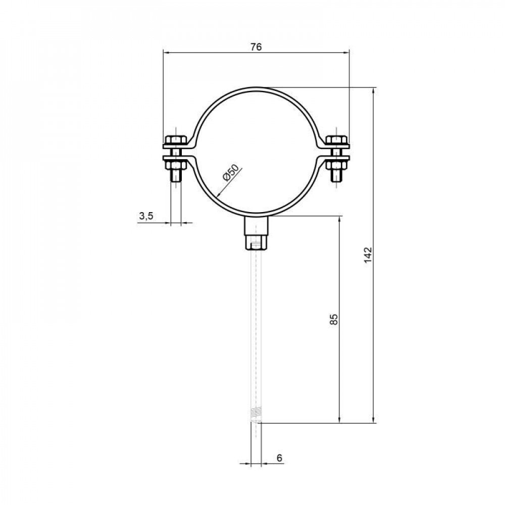 Хомут TA Sewage 50 SD00010500
