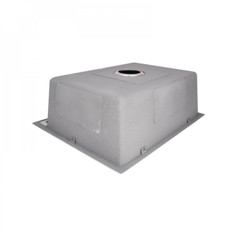 Мийка для кухні інтегрована Lidz Handmade H6050G (LDH6050GPVD43622) Brushed Grey PVD 3,0/1,0 мм SD00049746