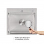 Мийка для кухні інтегрована Lidz Handmade H5045 (LDH5045BRU35383) Brushed Steel 3,0/1,0 мм SD00041487