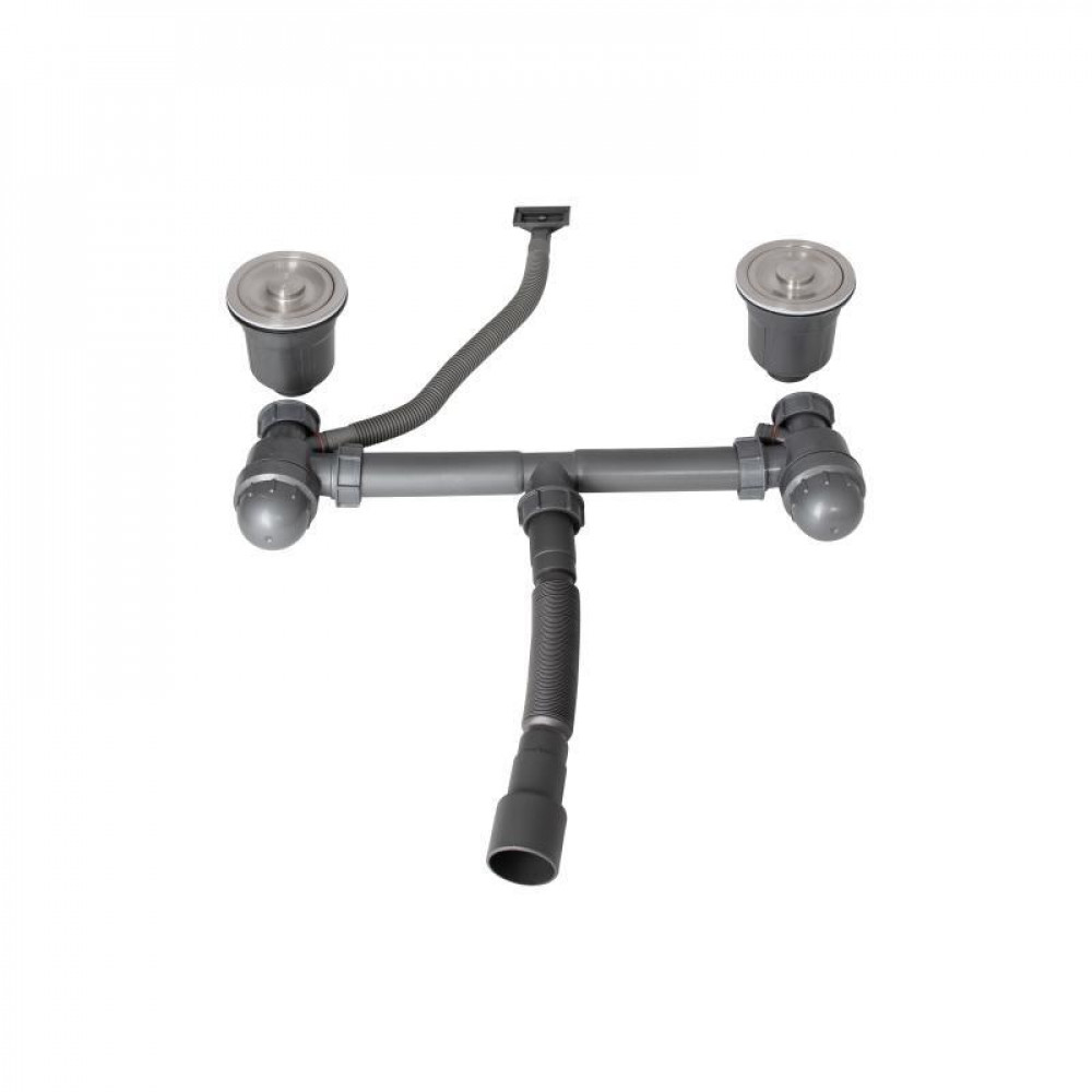 Мийка для кухні з двома чашами інтегрована Lidz Handmade H7843 (LDH7843BPVD45586) Brushed Black PVD 3,0/1,0 мм SD00051710