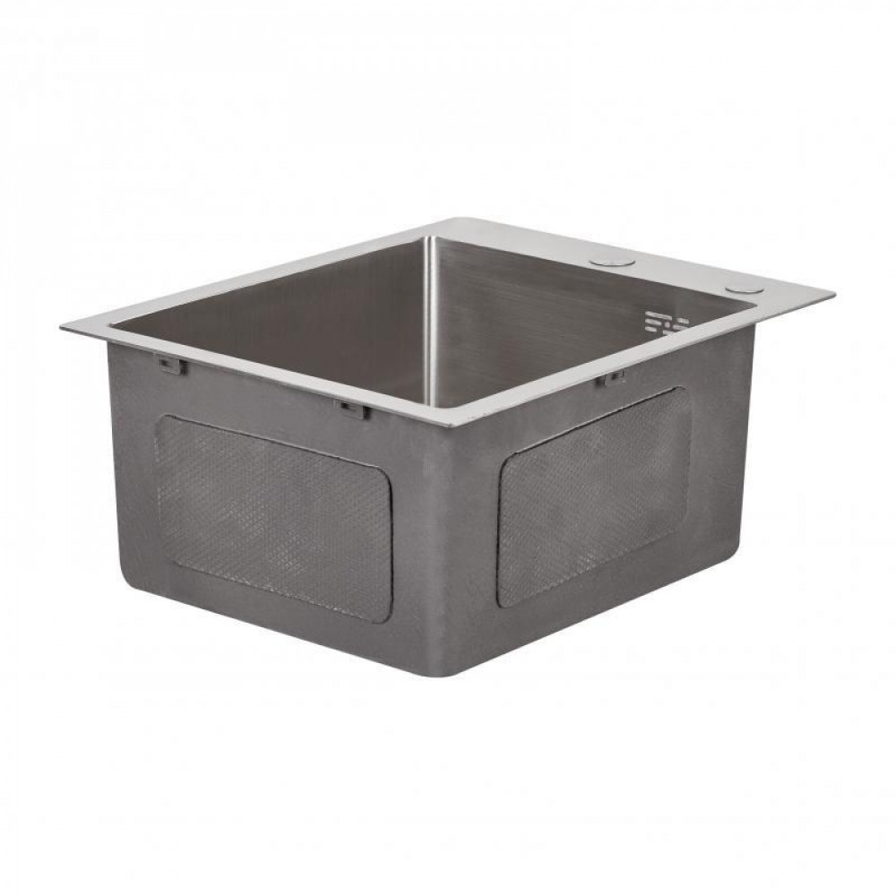 Мийка для кухні інтегрована Lidz Handmade H4050 (LDH4050BRU39258) Brushed Steel 3,0/1,0 мм SD00045362