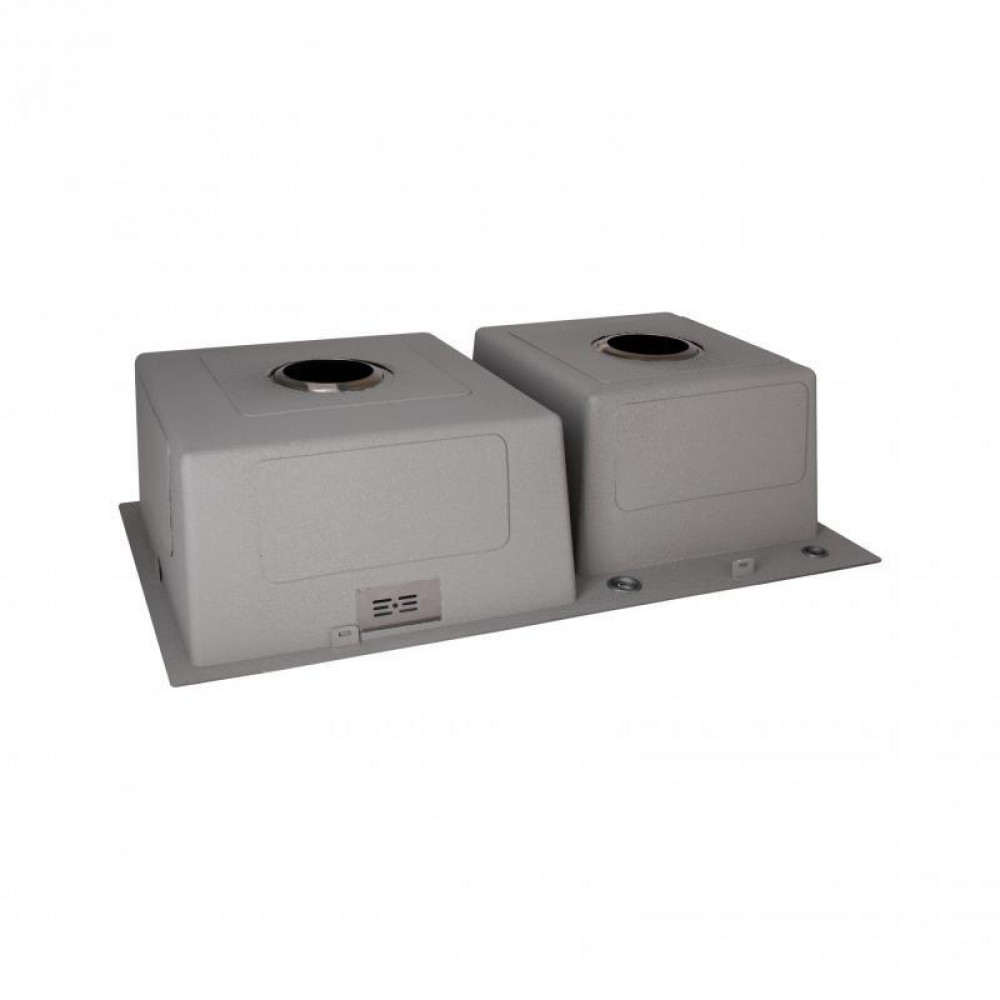 Мийка для кухні з двома чашами інтегрована Lidz Handmade H7843 (LDH7843BPVD45586) Brushed Black PVD 3,0/1,0 мм SD00051710