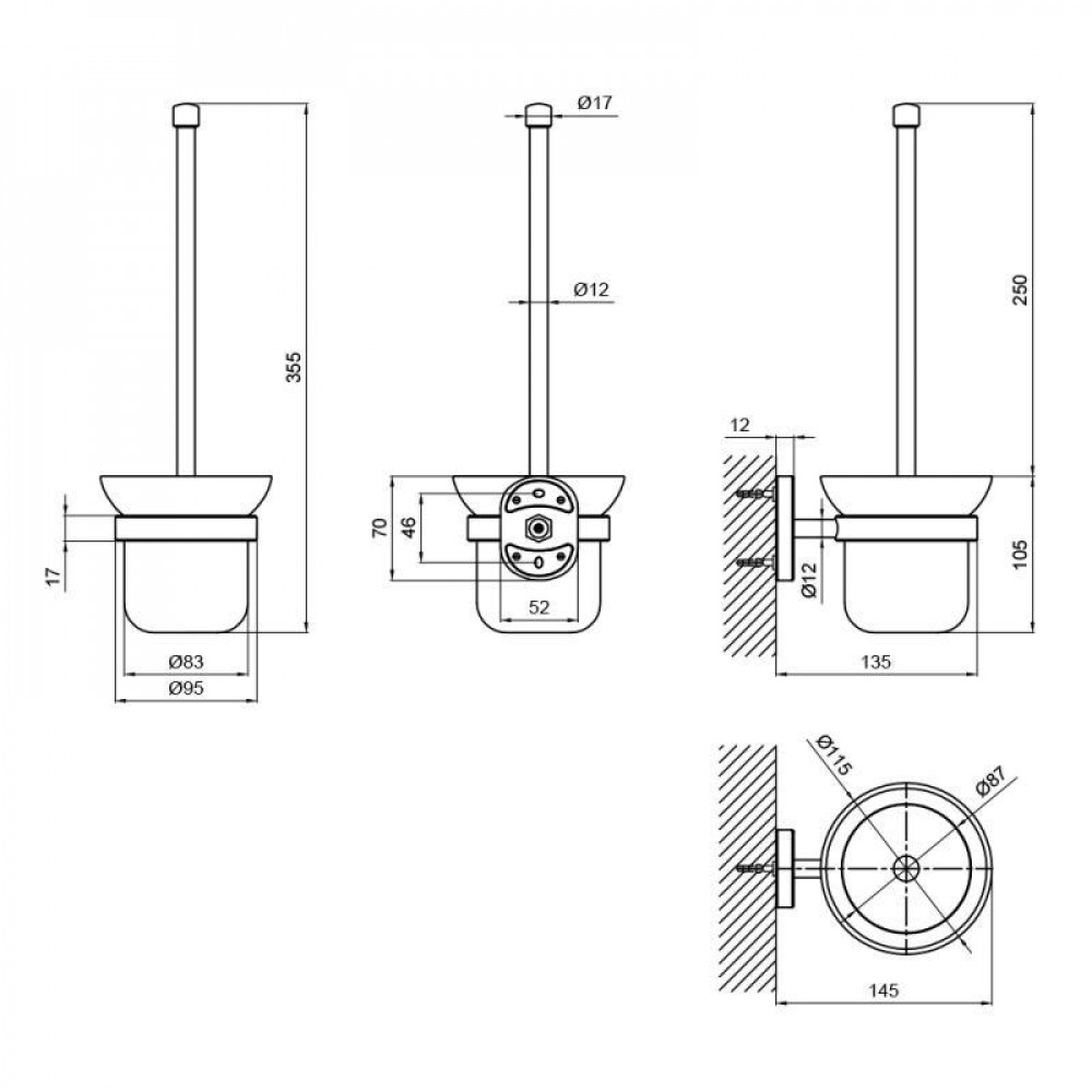 Йоржик Lidz Oreo 0501 підвісний (матове скло) LDORE0501CRM22167 Chrome SD00028264